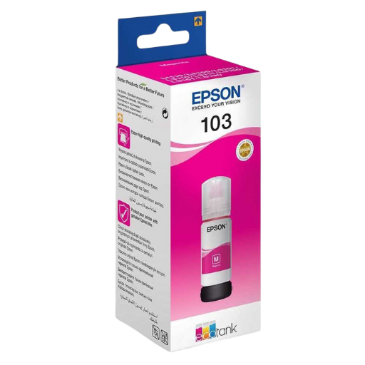 Epson 103 Noir - Bouteille d'encre Epson EcoTank d'origine (C13T00S14A)