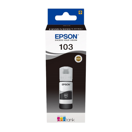 Epson 103 Noir - Bouteille d'encre Epson EcoTank d'origine (C13T00S14A)