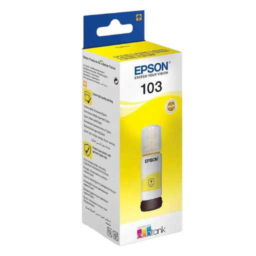 Epson 103 Noir - Bouteille d'encre Epson EcoTank d'origine (C13T00S14A)