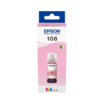 Epson 108 Magenta clair - Bouteille d'encre Epson EcoTank d'origine (C13T09C64A)