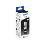 Epson 108 Noir - Bouteille d'encre Epson EcoTank d'origine (C13T09C14A)