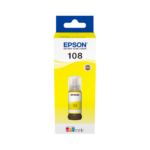 Epson 108 Jaune - Bouteille d'encre Epson EcoTank d'origine (C13T09C44A)