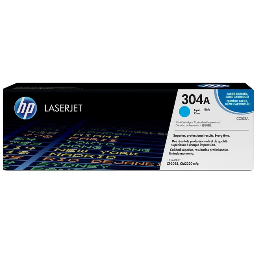 HP 304A Cyan (CC531A) - Toner HP LaserJet d'origine