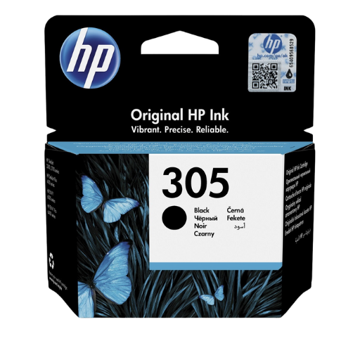 HP 305 Noir - Cartouche d'encre HP d'origine (3YM61AE)