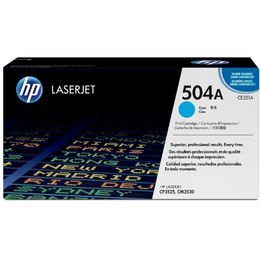 HP 504A Cyan (CE251A) - Toner HP LaserJet d'origine