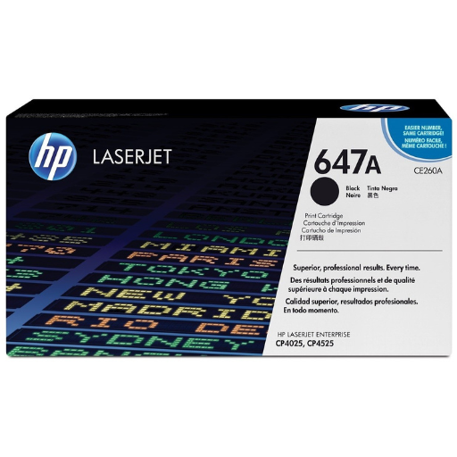 HP 647A Noir (CE260A) - Toner HP LaserJet d'origine