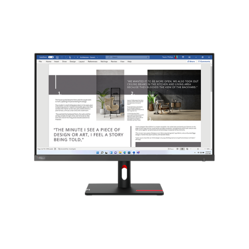 Écran 27" Full HD Lenovo ThinkVision S27i-30 (63DFKAT4EU)